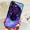 Hartowane Szklane Etui Na Telefon VIVO V60 Lite V60Lite Pokrowiec Fajne Malowany Wilk Lew Odporne Na Wstrząsy Etui Na Vivo V 60 Lite Obudowa Funda