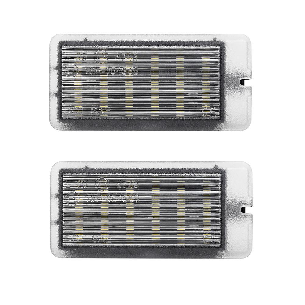 1 feu de plaque d'immatriculation à LED pour voiture, remplacement de lampe de plaque d'immatriculation Canbus sans erreur, éclairage de voiture 12 V