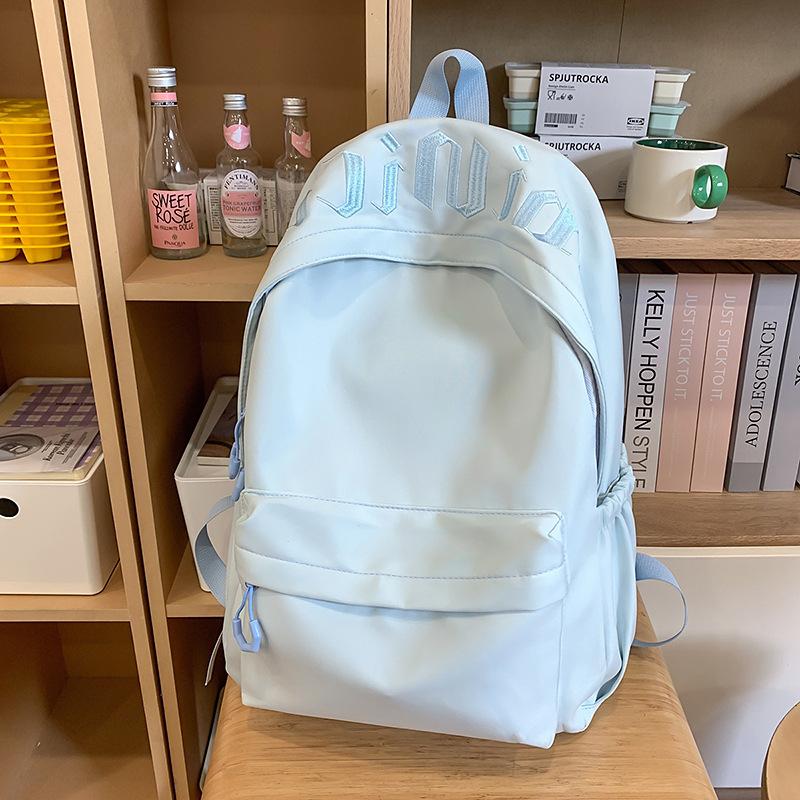 New high-value, fresh and cute backpack female junior high school students casual simple large-capacity backpack