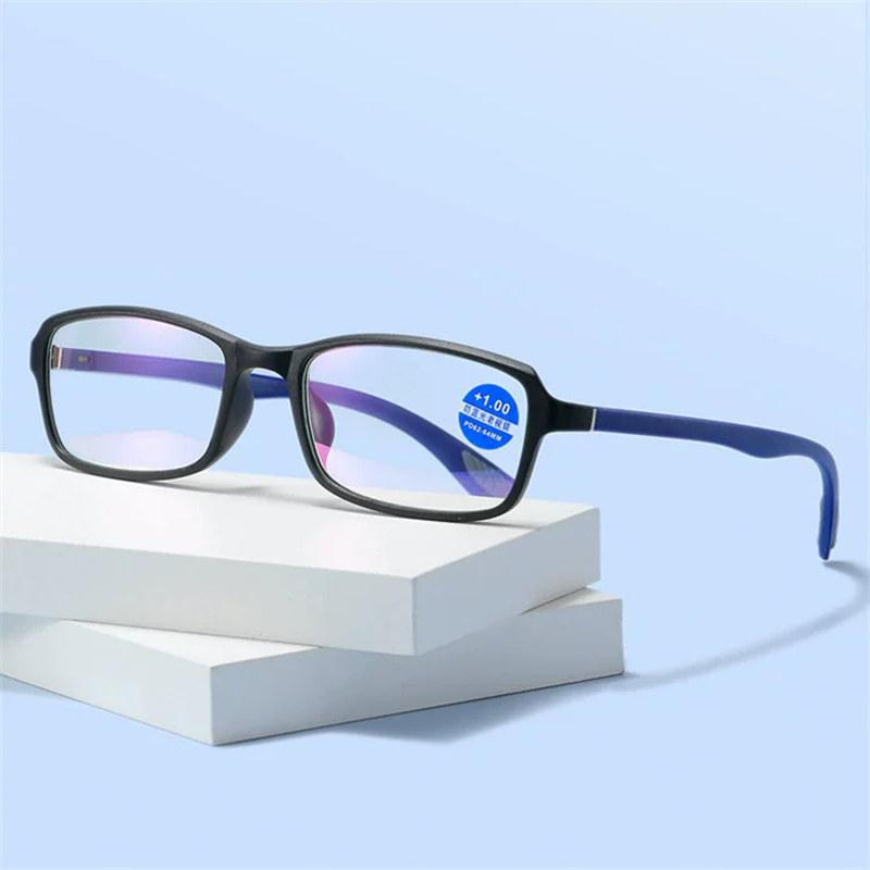 Men Reading Glasses Anti Blue Light Solid Hinge Readers +1.0 1.5 2.0 2.5 3.0 3.5 4.0 Fashion Sports Presbyopic Glasses