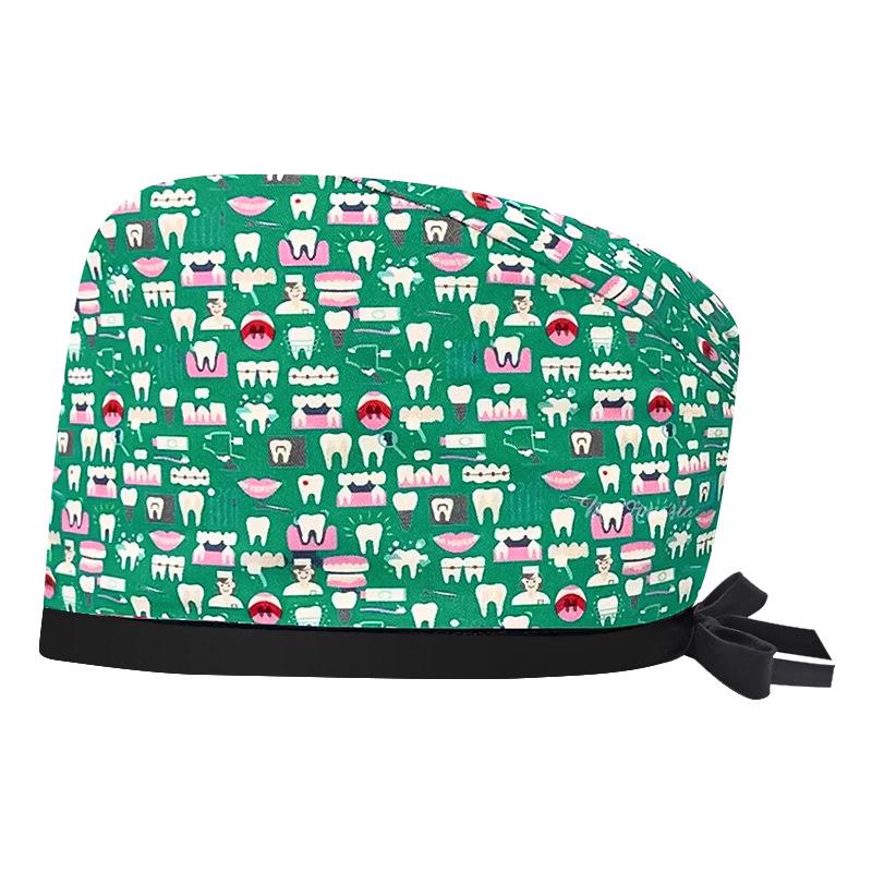 Women's Cotton Surgical Cap - Tie-up Medical, Dental, Salon, and Chemotherapy Head Coverings