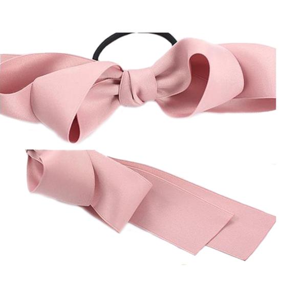 Sweet Women Fashion Satin Ribbon Bow Hair Band Rope Scrunchie Ponytail Holder
