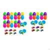 Easter Eggs Filled with Removable Toy Cars, Pre-Filled Eggs, for Theme Party
