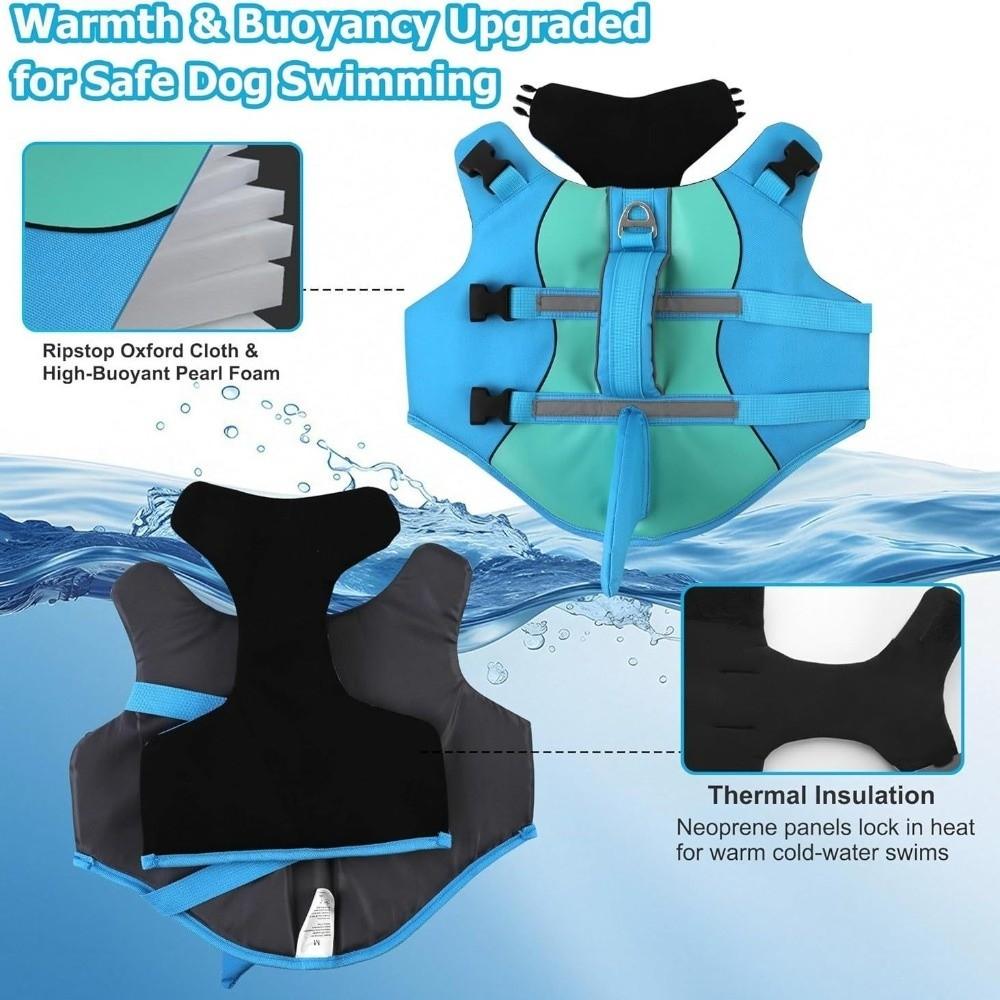Adjustable Dog Swimming Vest High Buoyancy Dog Surfing Clothes Pet Buoyancy Suit Water Sports