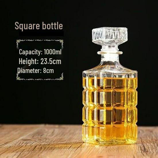 Transparente Glasflasche für Baijiu, Whiskey, Wein – Versiegelt und Perfekt für die Heimbrauerei.