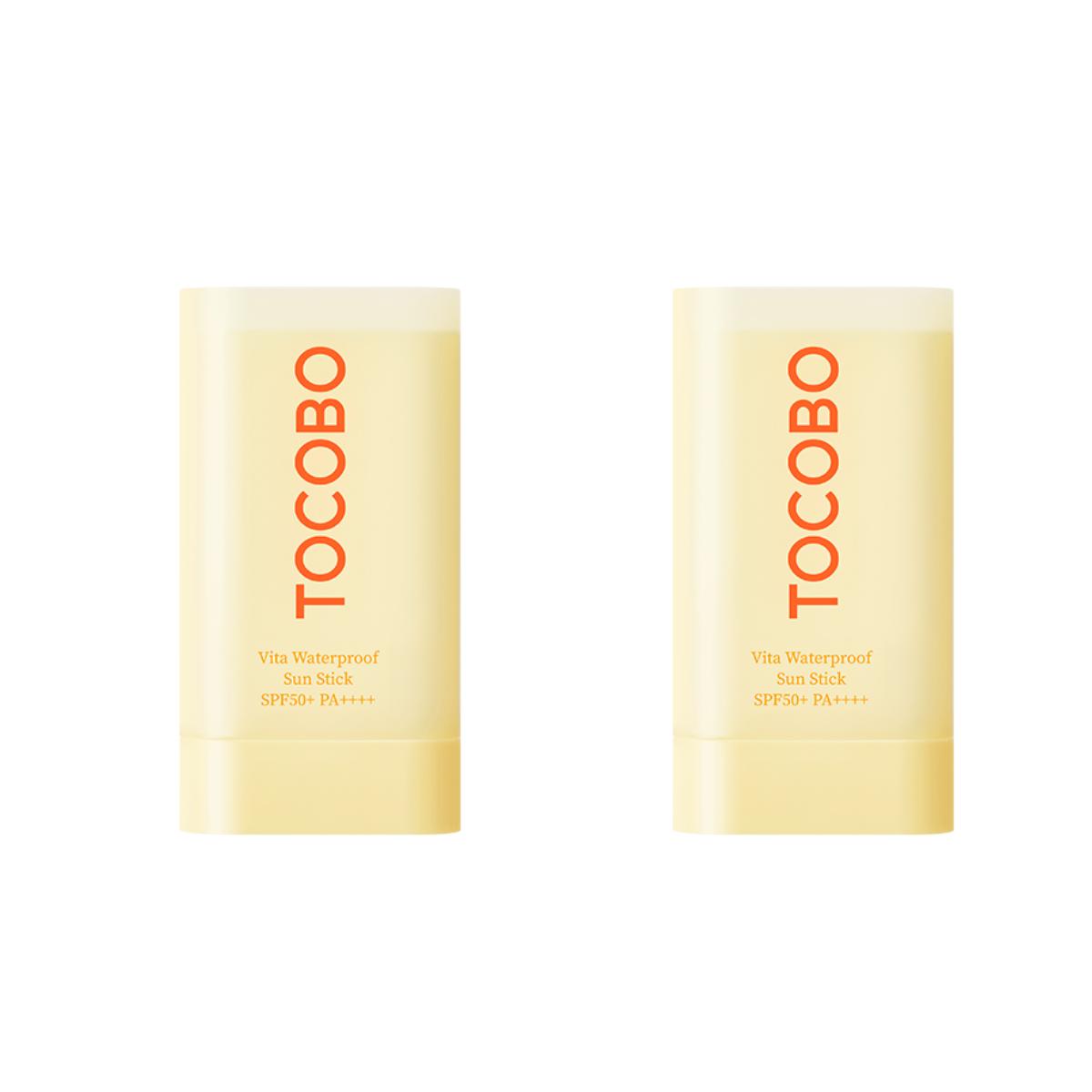 TOCOBO Vita Waterproof Sun Stick SPF50+ PA++++ UV Protection Sunscreen Stick 18g x2