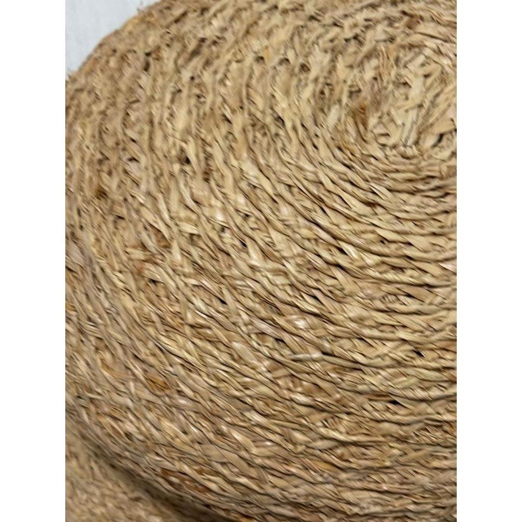 Used Ca4la Raffia Casquette Natural Material Hat Made in Japan
