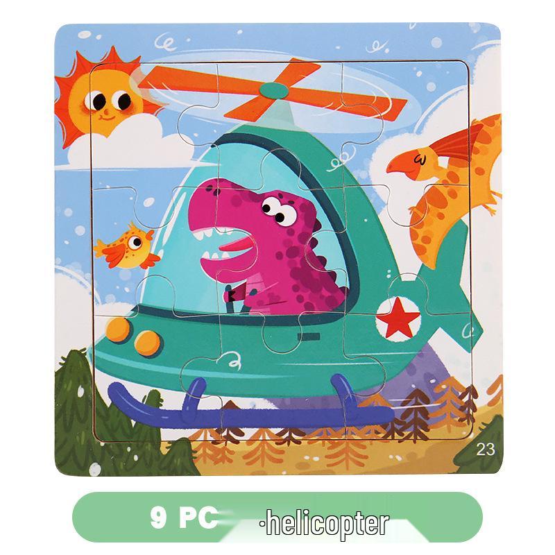 

9-Piece Wooden Puzzle Game for Children s Logical Thinking and Fun Early Education