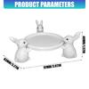 Rabbit Plate 3D Printed Easter Bunnies Cake Stand Serving Tray for Desserts Jewellery Wedding Crafts Decoration Gift