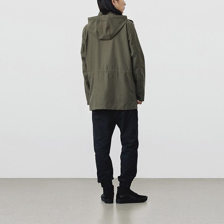 Vans Japanese Style Workwear Hooded Jacket Men Jackets Avocado-Green VN0A4RZSKCZ