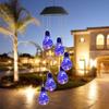 1pc Of Solar Outdoor Courtyard Bulb Wind Chime Landscape Decorative Light, LED Wind Waterproof Lights For Home Garden