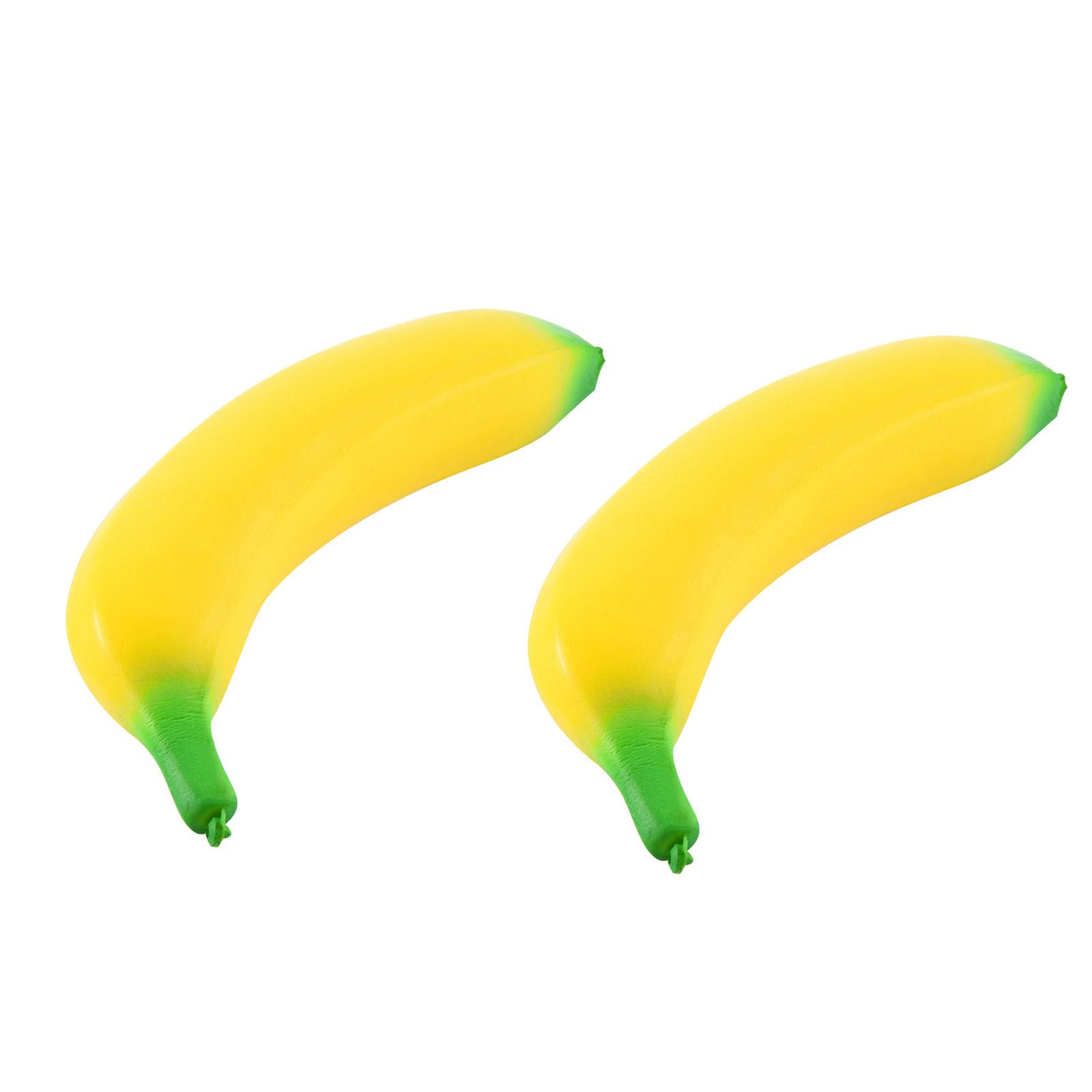 

Slow Rising Banana Stress Relief Toys For Adults, Fun Sensory Toys For Anxiety Relief And Focus, Soft Pinch And Release Novelty Gift, 2 Pcs
