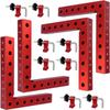 90° 140mm Aluminum Alloy Metal Corner Clamps For Woodworking Positioning Fixed Right Angle Clamp Corner Clamp High Precision Measuring Tool