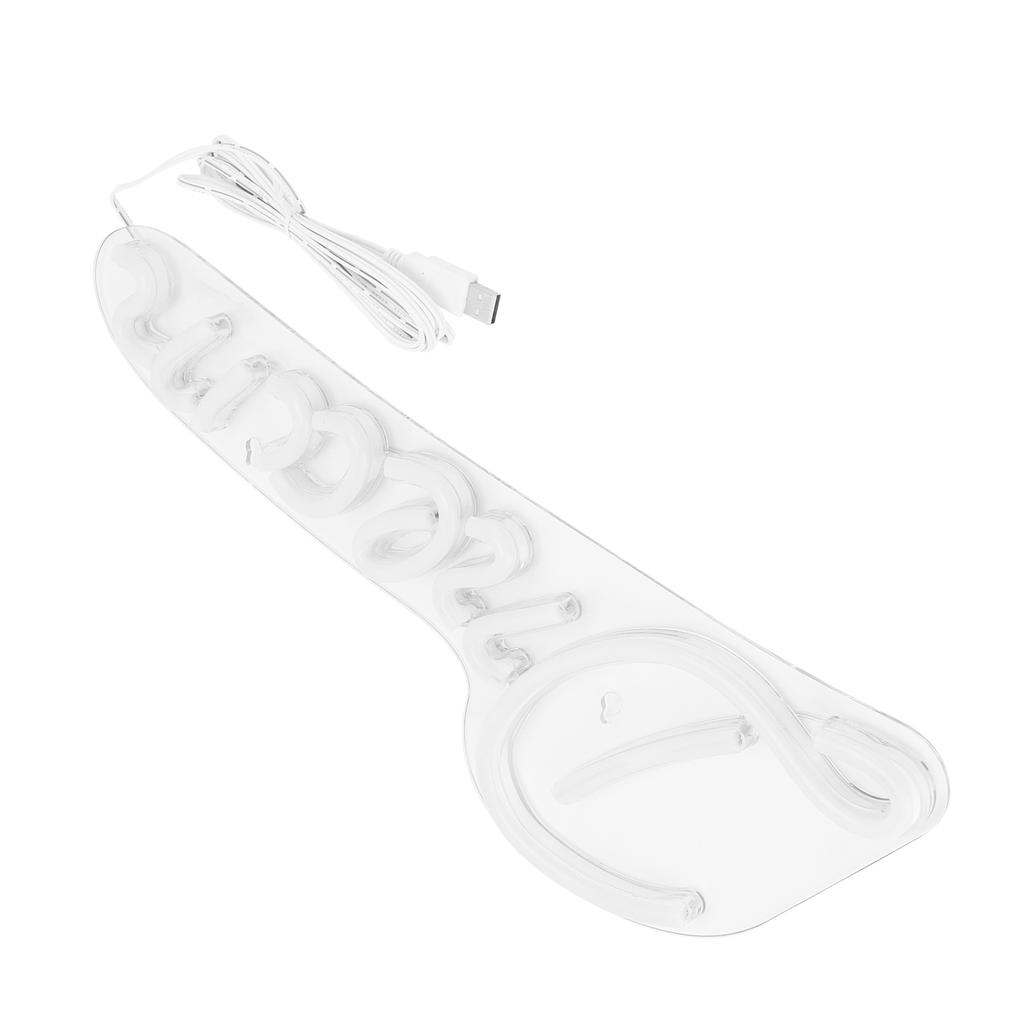 LED Neonlampe Einzigartiges USB-betriebenes Wand-Neonschild Party Feiertag Schlafzimmerdekoration Blau
