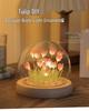 DIY Tulip LED Night Light Kit - Handmade Bedroom Ornament for Qixi Festival or Birthday Gift