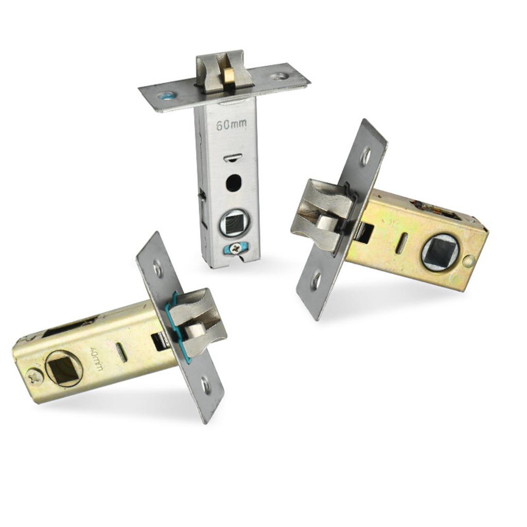 Sturdy Metal Fork Tubulars Mortice Latches Metal Finish Convenient Accessory for Bathroom and Bedroom Door Installion