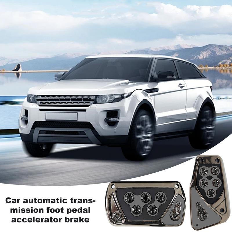 Anti-Slip 2pcs Set Car Foot Brake Pedals Cover Fuel Gas Foot Pad Set Kit Universal Car Pedal Covers Kits For Car Modification