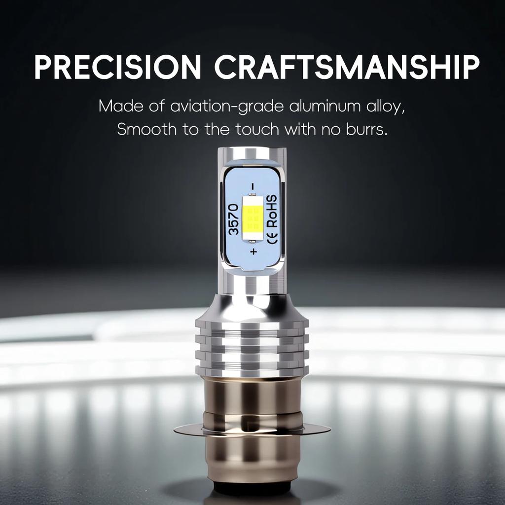 KEVANLY Motorcycle LED Bulbs H4 P15D BA20D Headlight Bulbs 3570 Chip Daytime Fog Light  Super Bright High Low Beam Spotlight 12V