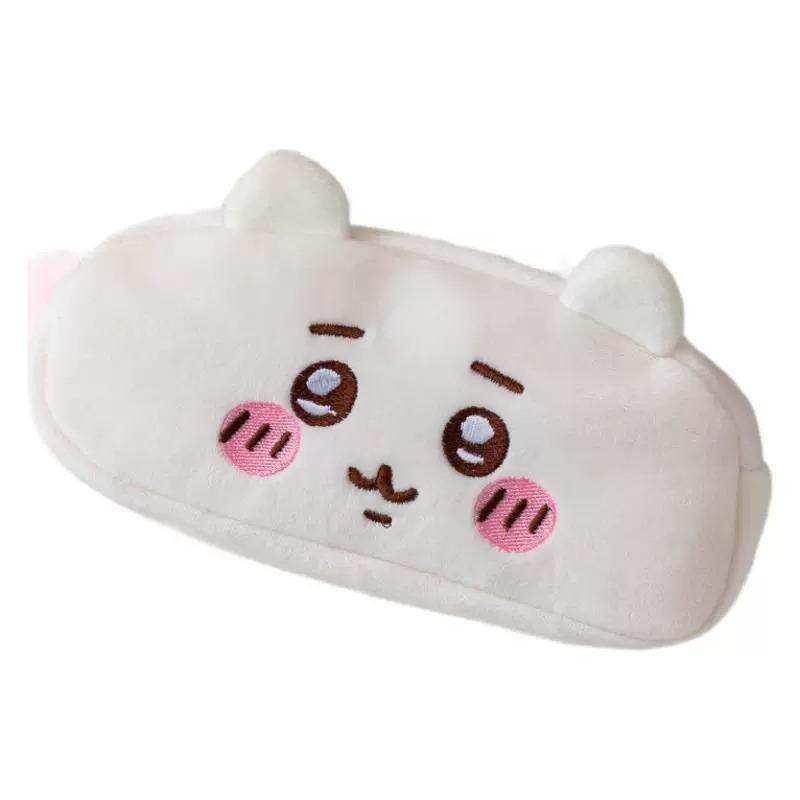 Kawaii Chiikawa Plush Pencil Case Cute Large Capacity Student Supplies Storage Bag Zipper Cosmetic Bag Storage Bag Supplies