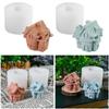 Flying House Silicone Mould 3D Small House Molds Ornament Craft Molds Succulents Molds for Table Decorations