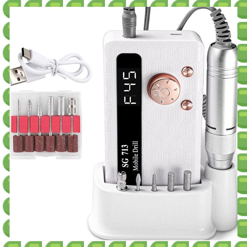 A04V Electric Nail Remover And Nail Grinder High-Speed Nail Grinder Easy To Hold White белый