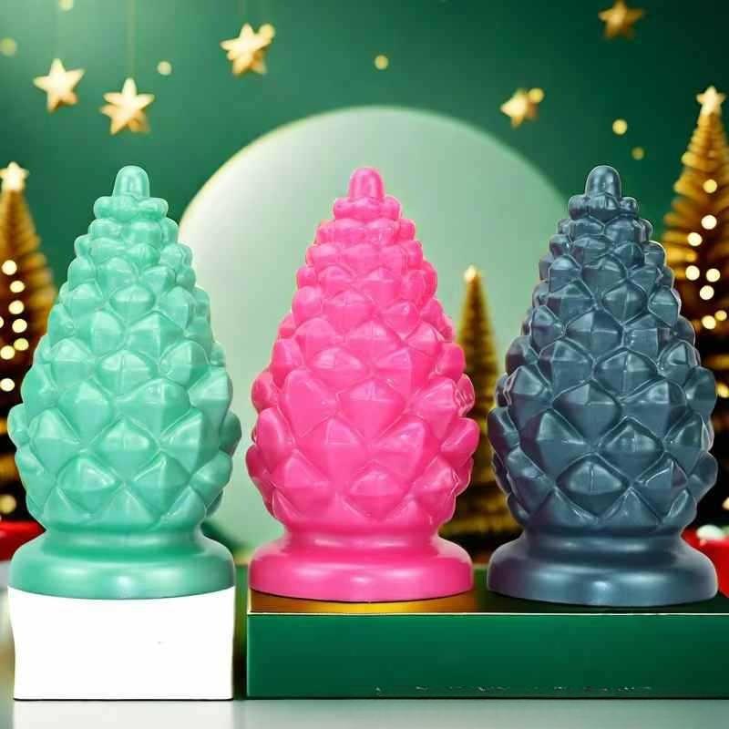 New Christmas Pinecone Anal Plug for Men and Women Liquid Silicone