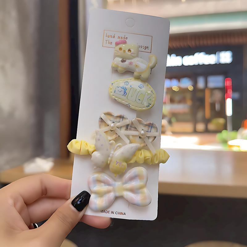Children'S Hairpin Bag Cloth, Duck Bill Clip Cloth, Bow Root, Princess Hairpin, Cute Little Flower Girl Hair Accessories