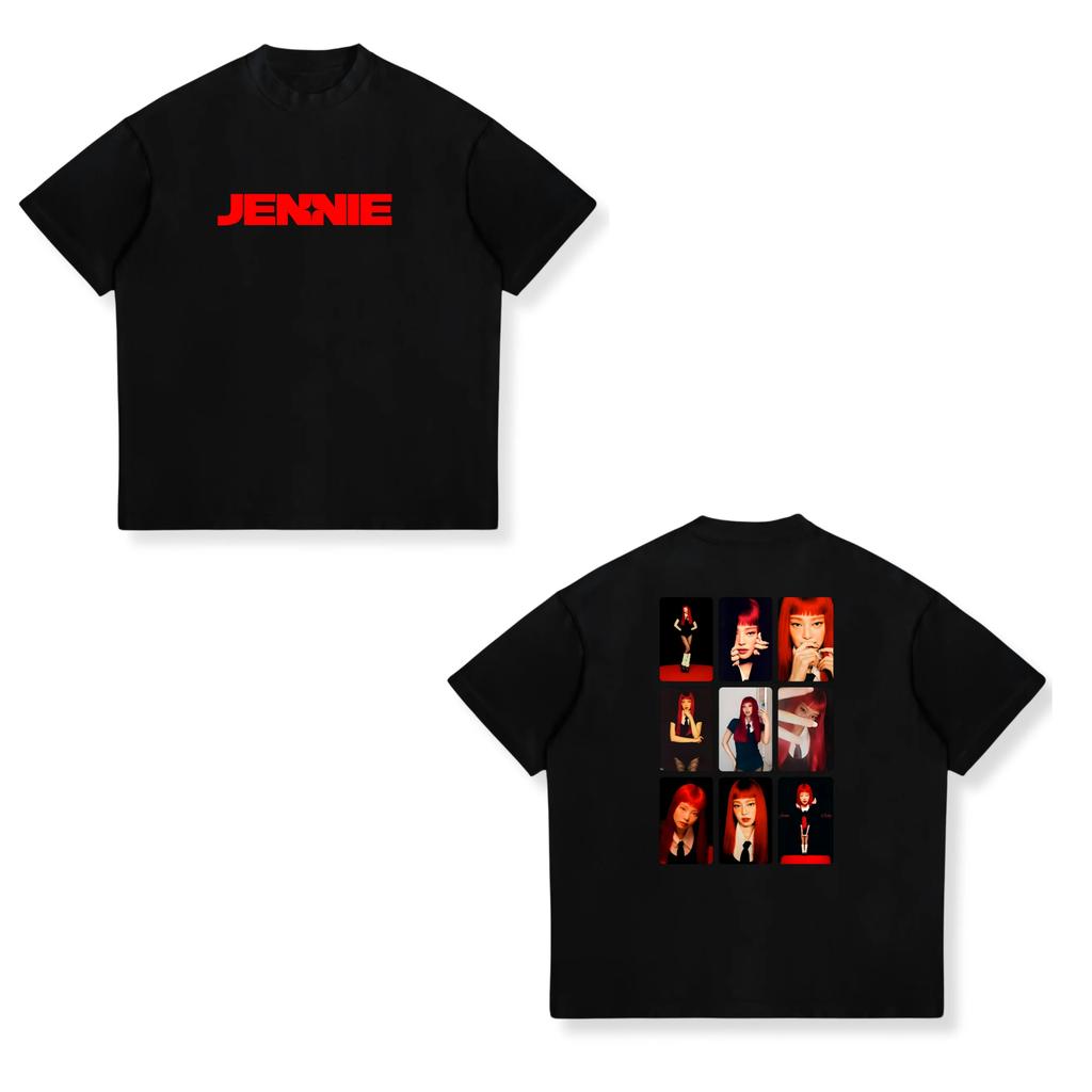 Jennie Ruby Album Printing TShirt Jennie Pretty Girl Unisextra Tshirt Unisex Fan Gift Tee Women Cotton High Quality Soft Top
