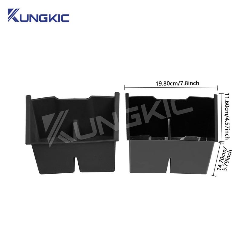 For Toyota Alphard Vellfire 40 Series 2024 2025 Rear Garbage Storage Box of Central Control Armrest Interior Storage Accessories