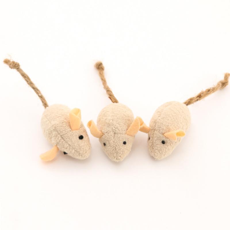 New! Colorful Plush Mouse Scratch-resistant Catnip Play Chase Exercise Toys Pet Supplies For Indoor Cat