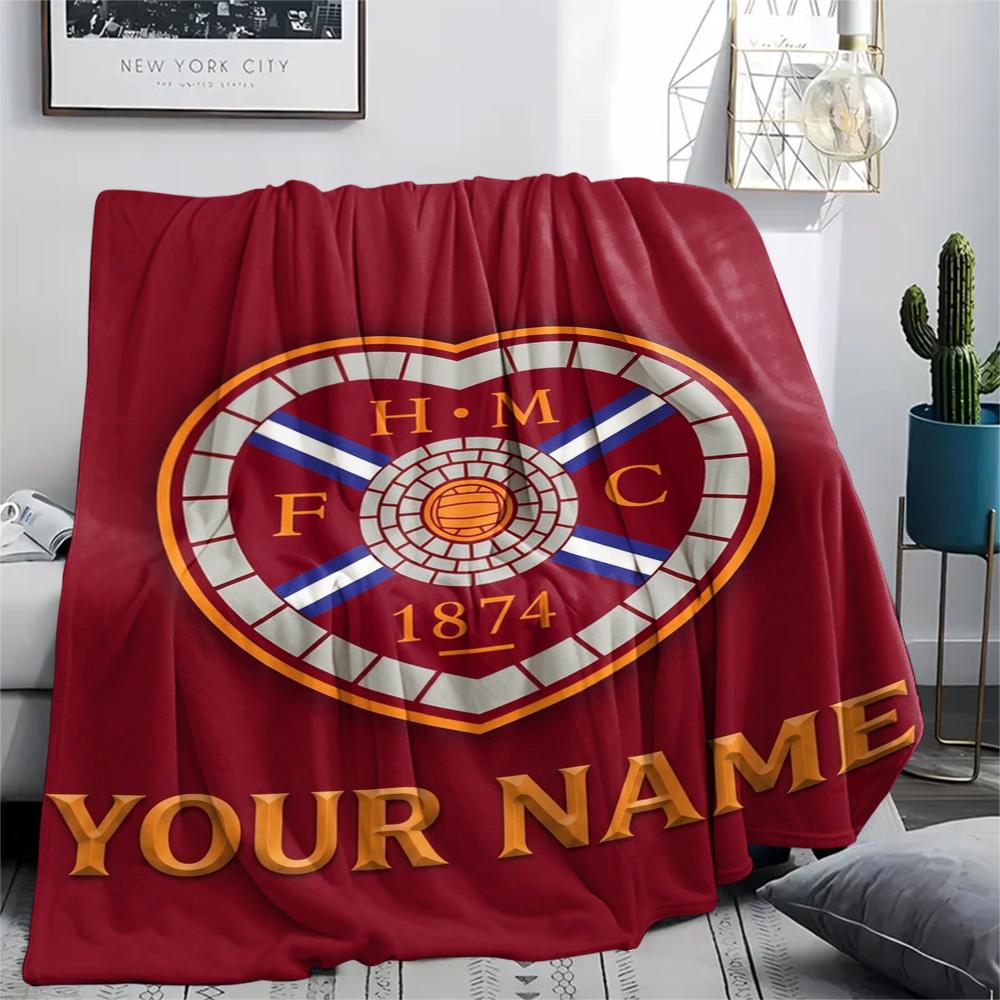 1 Stück Personalisierte Namens Hartes Fußball Club Gemustert Flanell Decke Geeignet für Alle Jahreszeiten für Heimdekoration Wärme und Komfort Geschenke Feiertagsgeschenk_xia