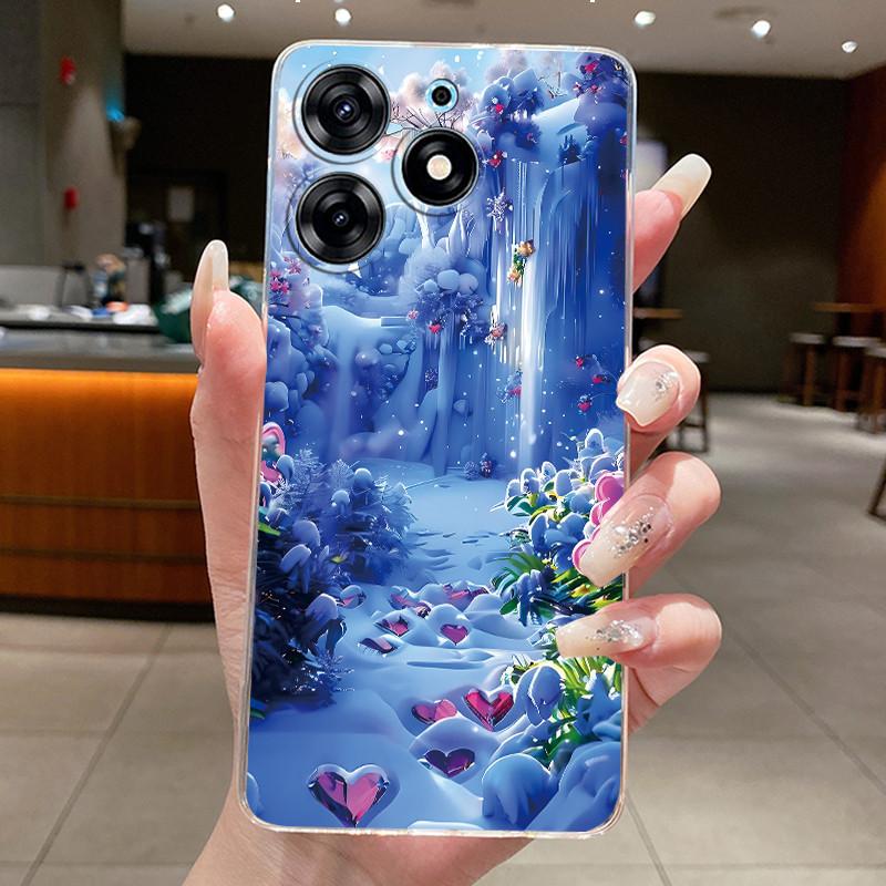 For Tecno Spark 10 Pro Case KI7 Silicone Aesthetic Cute Cat Back Cover for Techno Spark 10 Pro Transparent Soft Phone Case