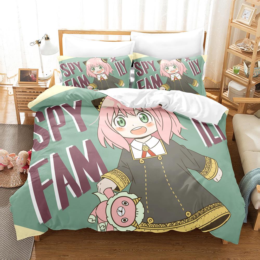 

Three-Piece Quilt Cover 3D Digital Printing Home Textile 90 * 200