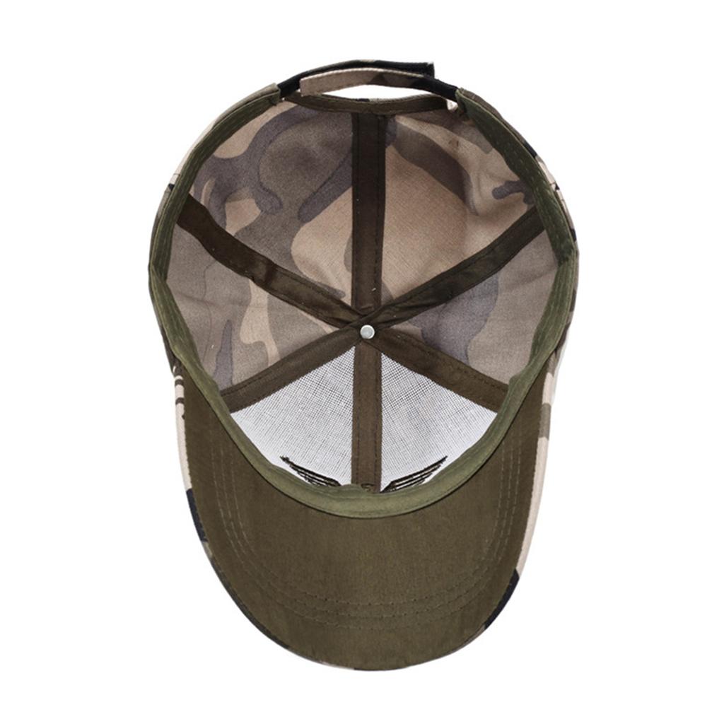 Camouflage Baseball Cap, Trendy Sun-shading Baseball Cap, Men's Embroidered Military- Outdoor Camouflage Men's Hat For Spring