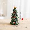 Mini Christmas Tree Ornament: Resin Holiday Scene Decor