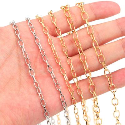 3M/Bag 4mm Iron Necklace Chain For Jewelry Making Findings DIY Necklace Bracelet Chains Handmade Jewelry Accessories