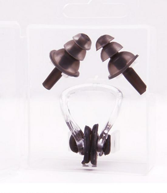 

Силиконовый набор зажим для носа и беруши для плавания - Водонепроницаемый, мягкий, для детей и взрослых