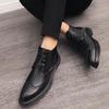 Men's High-Top Formal Brogue Boots - Autumn/Winter British & Korean Style