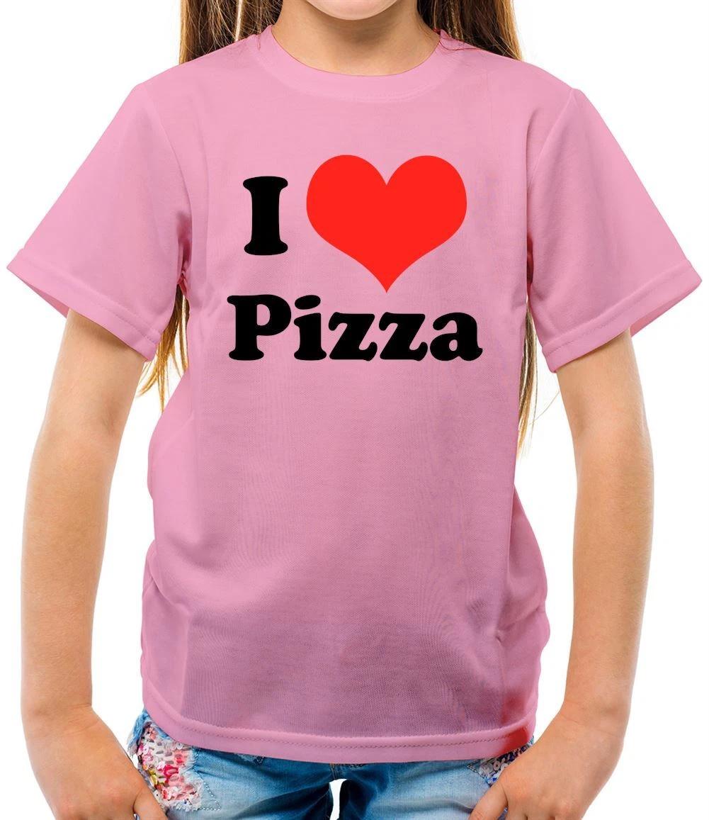 I Love Pizza - Kids T-Shirt - Food Present Margherita Pepperoni Funny 120