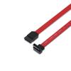 Aisens SATA III Data Cable 6G Data Angled - 0.5m for SATA I - II - III SSD Hard Drive - Red Color-A130-0155