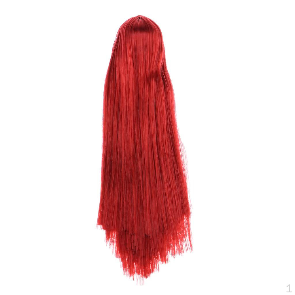 

Long Hair Hairpiece /6 Mini MSD Doll Accessories Red