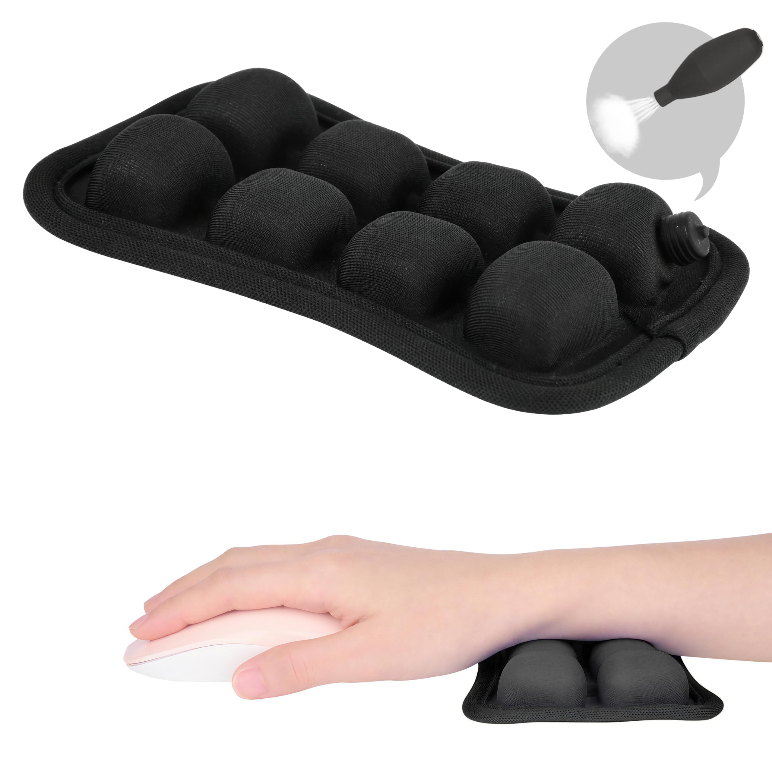 

Rokuotan Подставка для запястья Подставка для ладони Моющаяся Многоразовая Охлаждаемая Защита от тепла Гладкая Идеально подходит для потливых людей Подходит Снижение усталости Регулируемая