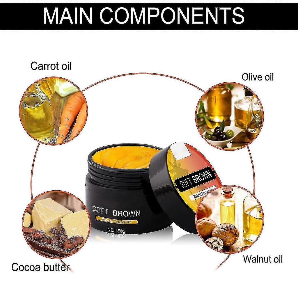 2pcs Intense Tan Accelerator Cream Soft Brown Tanning Gel - Intense Tanning Luxury Gel with Natural Carrot Oil for Sunbeds