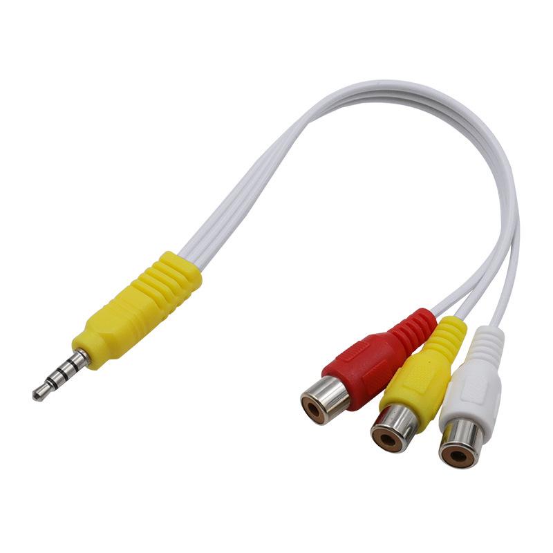 RCA to 3.5mm One-to-Three AV Adapter Cable for Skyworth/TCL