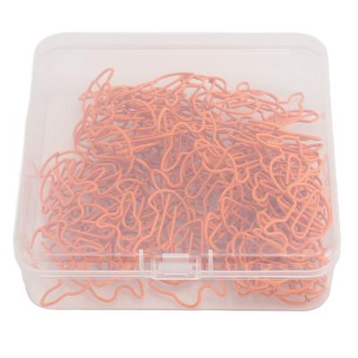 100 stuks Paperclips Voorkomen Uitglijden Schattige Konijnvormige Decoratieve Boekenlegger Metalen Paperclips voor School