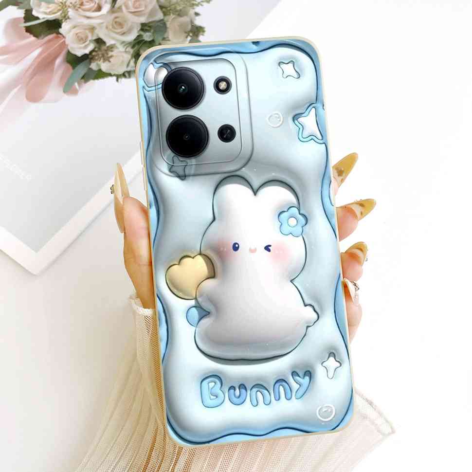 For Xiaomi Redmi 15C 4G Case Cute Couple Flower Cartoon Cover Phone Case For Xiaomi Redmi 15C Redmi15C 4G 5G Back Cover Capa