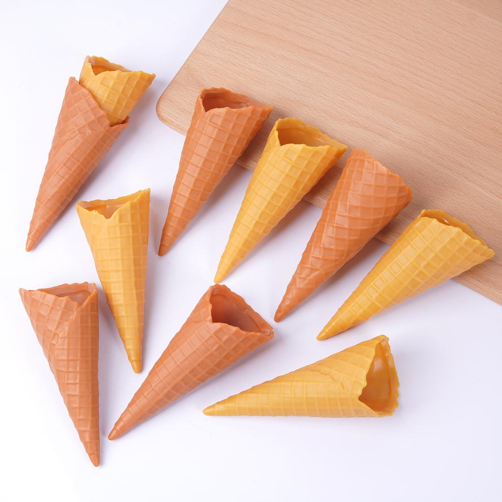 5PCS Large Fake Ice Cream Cone Model Simulation Cake Artificial Food for Dessert Shop Window Display Props Party Decor Kids Toy