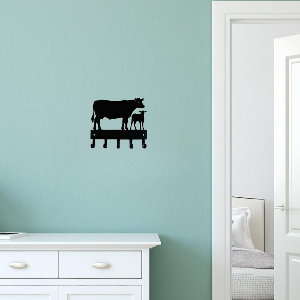 Black Metal Wall Hook Home Decor Rustproof Festival Wall Art Living Room Bedroom