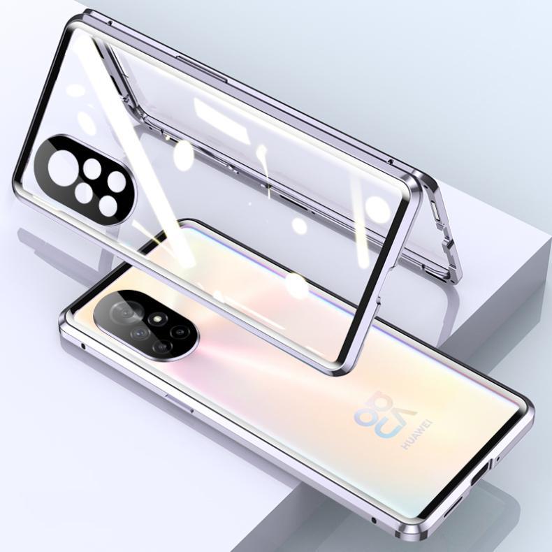 360 Double Sided Magnetic Glass Case For Huawei Nova 6 SE 7i 7 Pro 8 9 SE Cover Nova 11 9 10 12 Pro With Camera Lens Protection