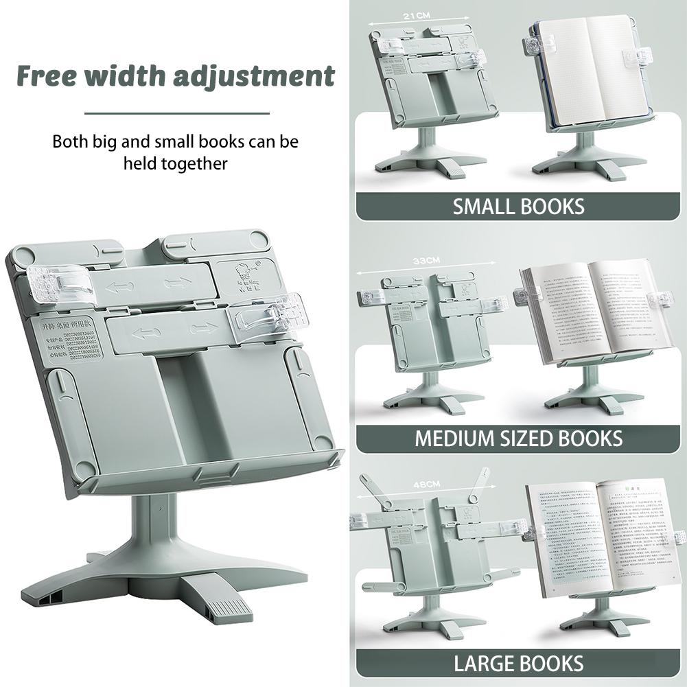 Reading Bookshelf Adjustable Rotatable Lifting Landing Reading Portable Book Support Multifunctional Document Shelf for Home